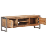 TV Cabinet 120x30x40 cm Rough Mango Wood