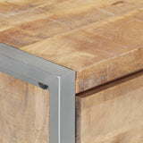 Coffee Table 95x50x40 cm Rough Mango Wood - 45-Degree Angle