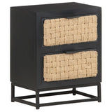 Bedside Cabinet 40x30x50 cm Solid Mango Wood - Extra Image