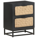 Bedside Cabinet 40x30x50 cm Solid Mango Wood - Extra Image