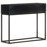 Console Table 90x35x76 cm Solid Mango Wood - Top-Down View