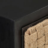 Console Table 90x35x76 cm Solid Mango Wood - Rear View