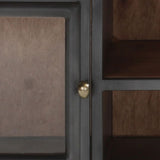 TV Cabinet Grey 120x30x40 cm Solid Acacia Wood and Steel - 45-Degree Angle