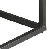 Sideboard Grey 100x30x70 cm Solid Acacia Wood - Rear View