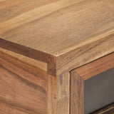 Console Table 90x35x76 cm Solid Acacia Wood - 45-Degree Angle