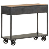 Console Table 90x35x74 cm Solid Reclaimed Wood - Top-Down View