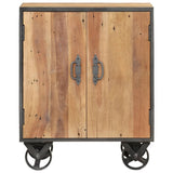 Sideboard 60x35x74 cm Solid Reclaimed Wood - Side View