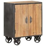 Sideboard 60x35x74 cm Solid Reclaimed Wood - Low Angle