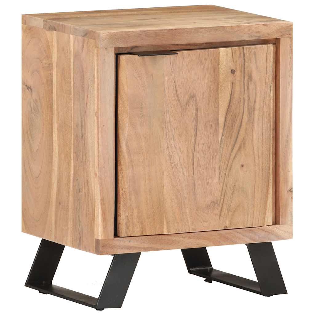 Bedside Cabinet 40x30x50 cm Solid Acacia Wood with Live Edges