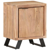 Bedside Cabinet 40x30x50 cm Solid Acacia Wood with Live Edges