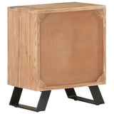 Bedside Cabinet 40x30x50 cm Solid Acacia Wood with Live Edges - Top-Down View