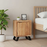 Bedside Cabinet 40x30x50 cm Solid Acacia Wood with Live Edges