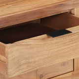 Coffee Table 90x50x40 cm Solid Acacia Wood with Live Edges - 45-Degree Angle