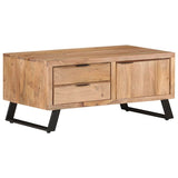 Coffee Table 90x50x40 cm Solid Acacia Wood with Live Edges - Extra Image
