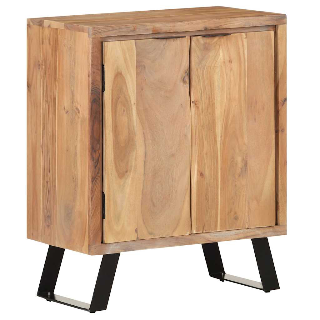 Sideboard 60x36x76 cm Solid Acacia Wood with Live Edges