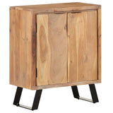 Sideboard 60x36x76 cm Solid Acacia Wood with Live Edges