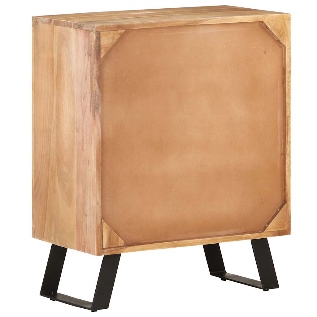 Sideboard 60x36x76 cm Solid Acacia Wood with Live Edges