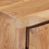 Sideboard 60x36x76 cm Solid Acacia Wood with Live Edges