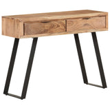 Console Table 100x35x76 cm Solid Acacia Wood with Live Edges - Extra Image
