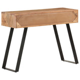 Console Table 100x35x76 cm Solid Acacia Wood with Live Edges