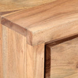 Console Table 100x35x76 cm Solid Acacia Wood with Live Edges - 45-Degree Angle