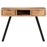 Desk 107x45x79 cm Solid Acacia Wood with Live Edges - Side View