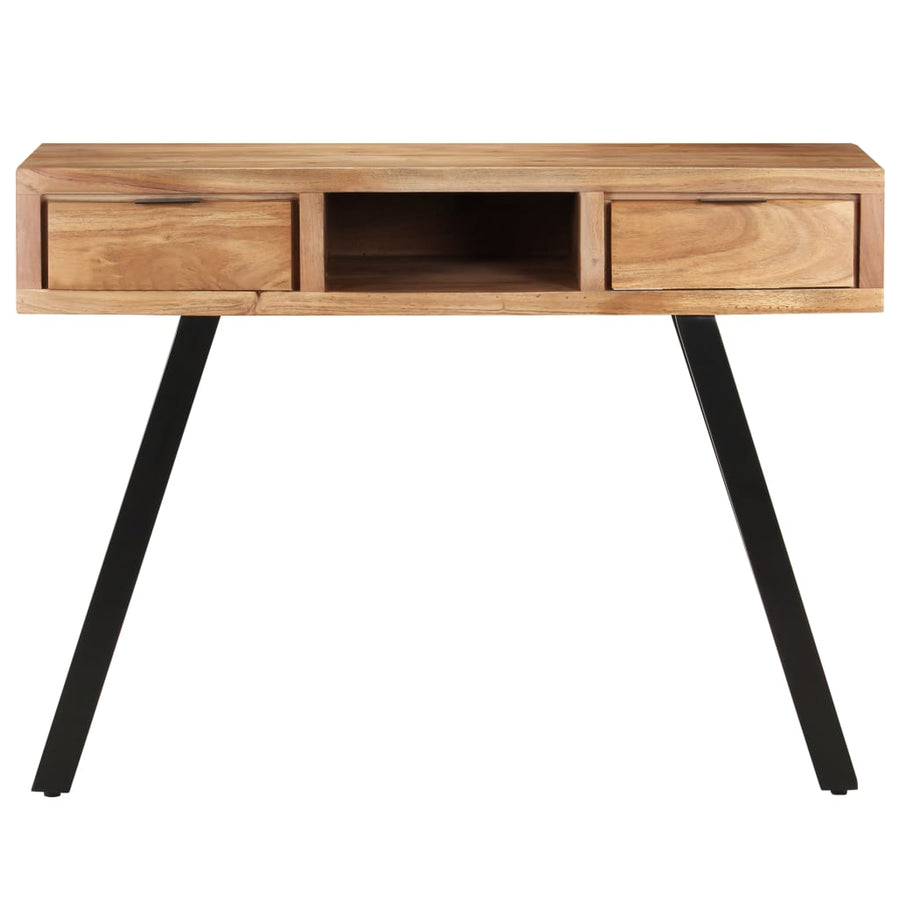 Desk 107x45x79 cm Solid Acacia Wood with Live Edges