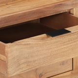 Desk 107x45x79 cm Solid Acacia Wood with Live Edges - 45-Degree Angle