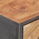 Console Table 110x35x75 cm Solid Acacia Wood - 45-Degree Angle
