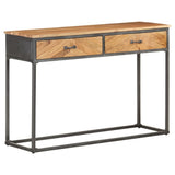 Console Table 110x35x75 cm Solid Acacia Wood - Low Angle