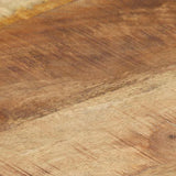 Coffee Table Black 68x68x30 cm Solid Mango Wood - Top-Down View
