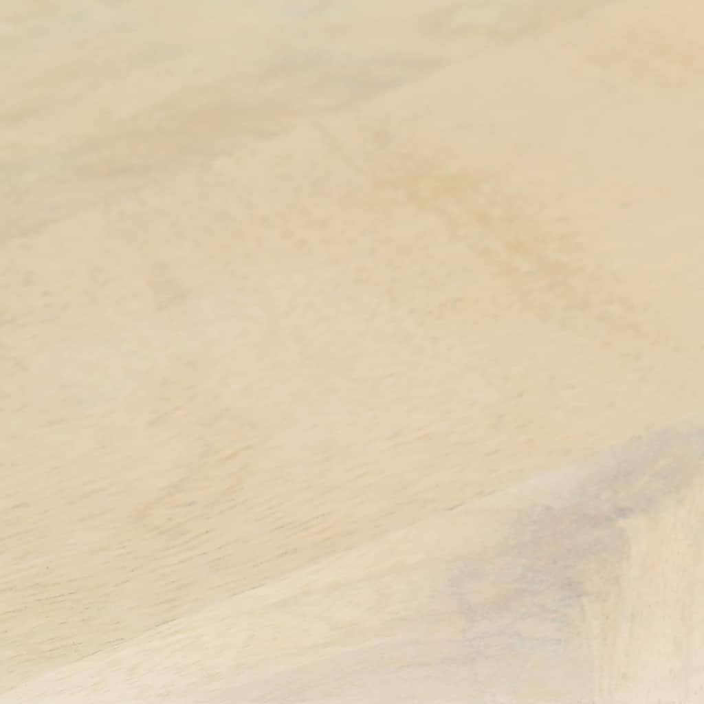 Coffee Table White 68x68x30 cm Solid Mango Wood