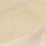Coffee Table White 68x68x30 cm Solid Mango Wood