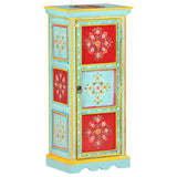 Hand Painted Highboard 40x30x90 cm Solid Mango Wood - Extra Image