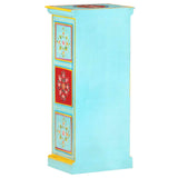 Hand Painted Highboard 40x30x90 cm Solid Mango Wood - 45-Degree Angle