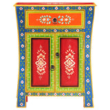 Hand Painted Sideboard 60x30x75 cm Solid Mango Wood