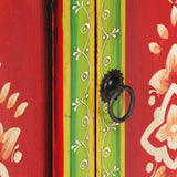 Hand Painted Sideboard 60x30x75 cm Solid Mango Wood