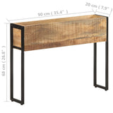 Planter 90x20x68 cm Rough Mango Wood - 45-Degree Angle