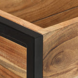Planter 90x20x68 cm Solid Acacia Wood - Top-Down View
