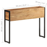 Planter 90x20x68 cm Solid Acacia Wood - 45-Degree Angle