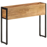 Planter 90x20x68 cm Solid Acacia Wood - Close-Up Angle