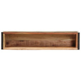 Planter 90x20x68 cm Solid Reclaimed Wood - Side View