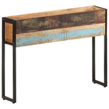 Planter 90x20x68 cm Solid Reclaimed Wood - Rear View