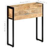 Planter 60x20x68 cm Rough Mango Wood - Low Angle