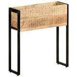 Planter 60x20x68 cm Rough Mango Wood