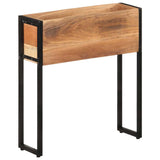 Planter 60x20x68 cm Solid Acacia Wood - Rear View