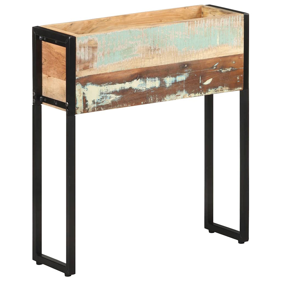 Planter 60x20x68 cm Solid Reclaimed Wood