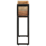 Planter 60x20x68 cm Solid Reclaimed Wood - Side View