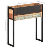 Planter 60x20x68 cm Solid Reclaimed Wood - Low Angle
