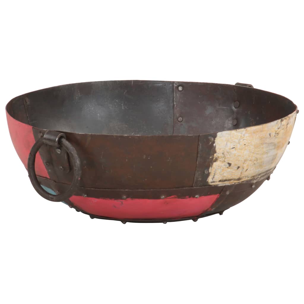 Colourful Rustic Fire Pit ?40 cm Iron